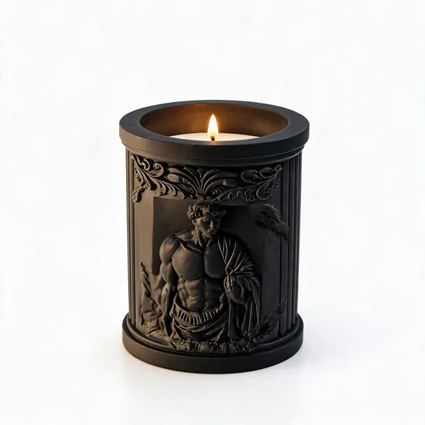 Black_Sculptural_Roman_Design_Candle