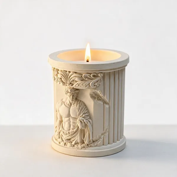 Cream_Classical_Roman_Design_Candle