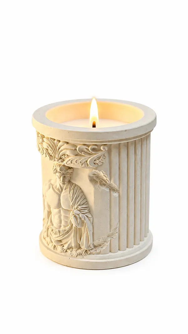Cream_Classical_Roman_Design_Candle