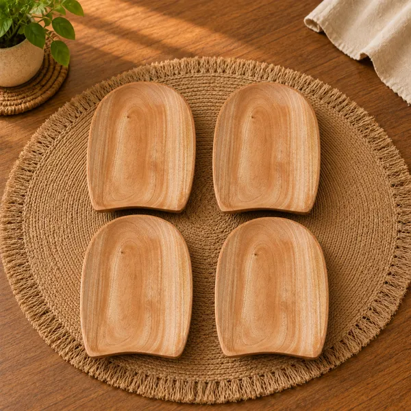 Handcrafted_Serving_Plates_|_U_Shaped_Natural_Wood_Trays_(22_X_15_Cm)