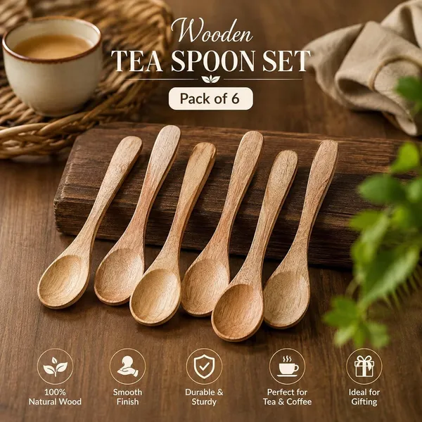 Set_Of_6_Wooden_Tea_Spoon_Set_|_Handcrafted_Natural_Wood_Spoons