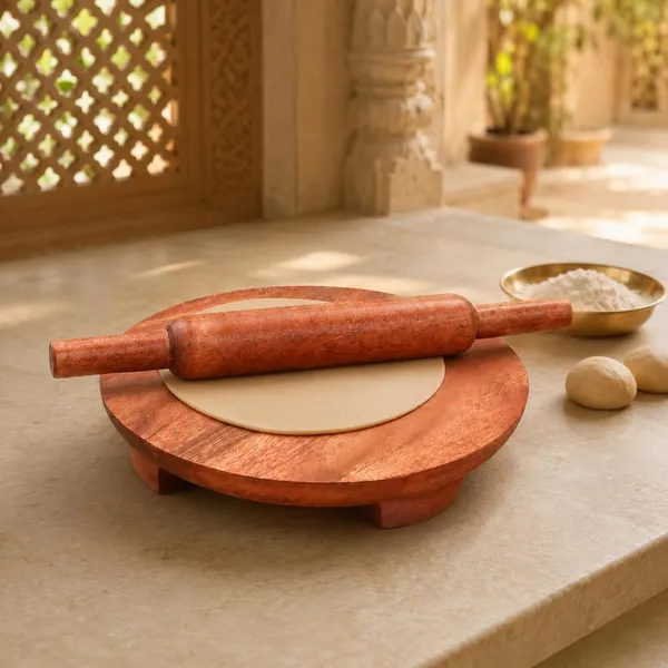 Handcrafted_Wooden_Chakla_Belan_Set,_Chapati_And_Paratha_Classic_Style