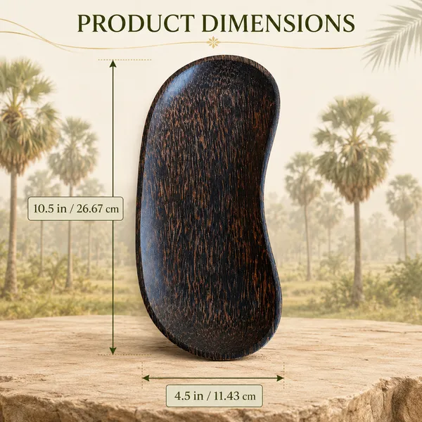 Palmyra_Palm_Taad_Wood_Serving_Platter_|_Long_Bean_Shaped_(26_X_11_Cm)