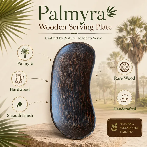 Palmyra_Palm_Taad_Wood_Serving_Platter_|_Long_Bean_Shaped_(26_X_11_Cm)