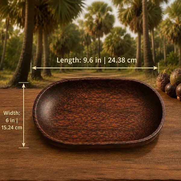 Palmyra_Palm_Taad_Wood_Serving_Platter_|_Oval_Shaped_Plate_(24_X_15_Cm)