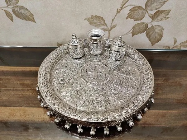 German_Silver_Traditional_Home_Decor_Set_Pack_Of_5