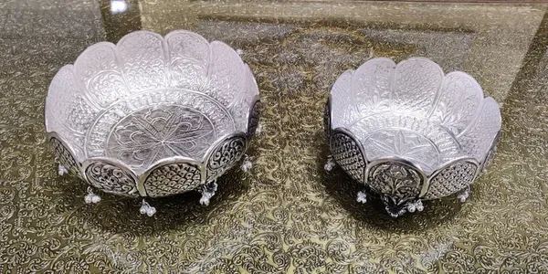 German_Silver_Engraved_Decorative_Urli_Bowl