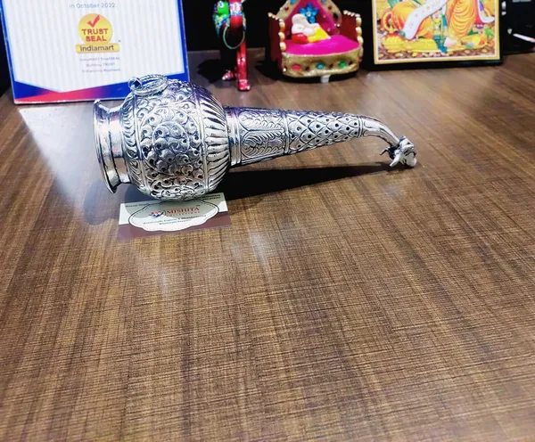 German_Silver_Gaumukhi_Shringi_Jal_Abhishek_Ritual_Vessel