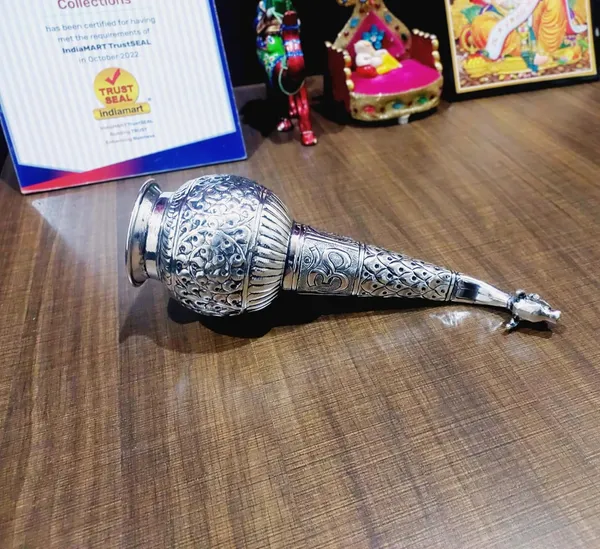 German_Silver_Gaumukhi_Shringi_Jal_Abhishek_Ritual_Vessel