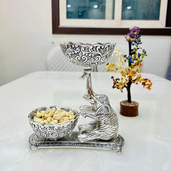 German_Silver_Elephant_Double_Bowl_Platter