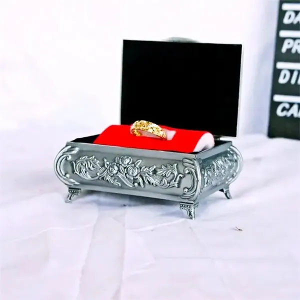German_Silver_Rose_Carved_Handcrafted_Jewellery_Box