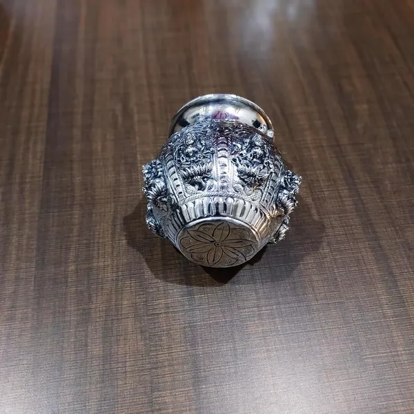 German_Silver_Ashtalakshmi_Kalash_Ritual_Vessel
