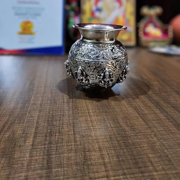 German_Silver_Ashtalakshmi_Kalash_Ritual_Vessel