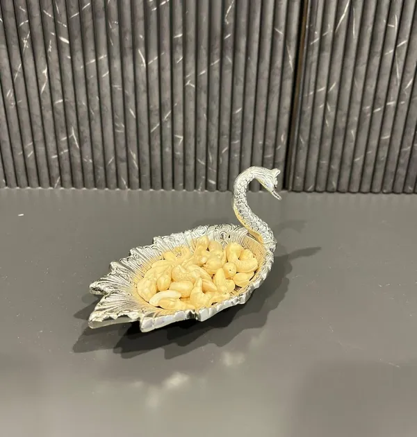 German_Silver_Antique_Hand_Engraved_Swan_Serving_Platter
