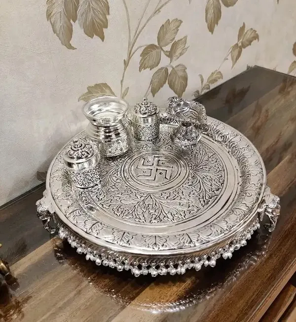 German_Silver_Traditional_Home_Decor_Set_Pack_Of_5