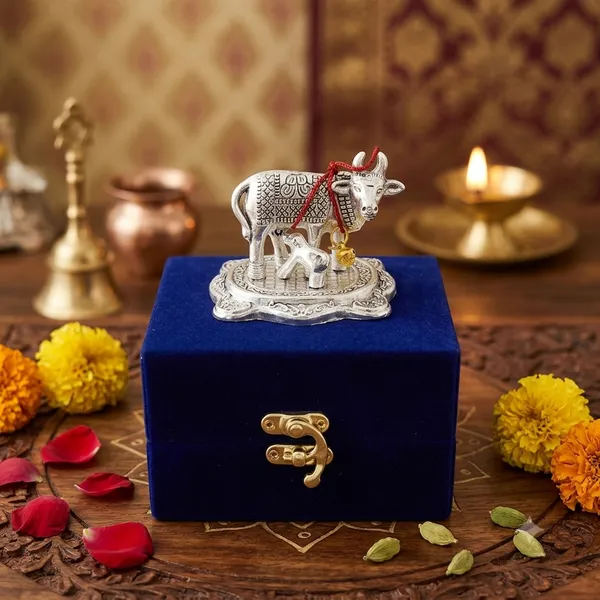 Kamdhenu_Cow_and_Calf_Idol_with_Velvet_Gift_Box