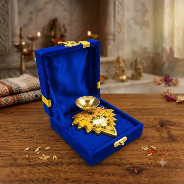 Pichwai_Cow_Brass_Diya_with_Velvet_Gift_Box