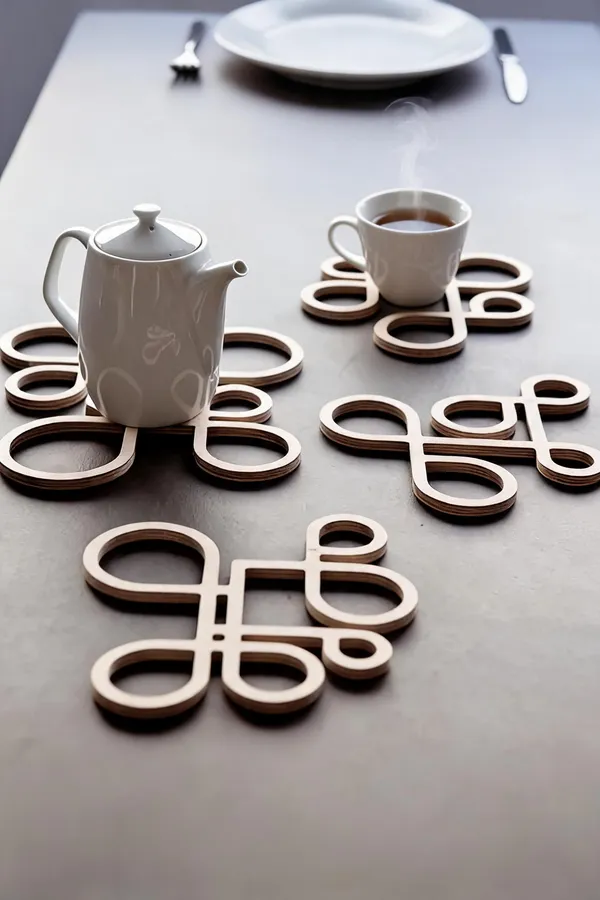 Mdf_Abstract_Loop_Pattern_Trivet_Set