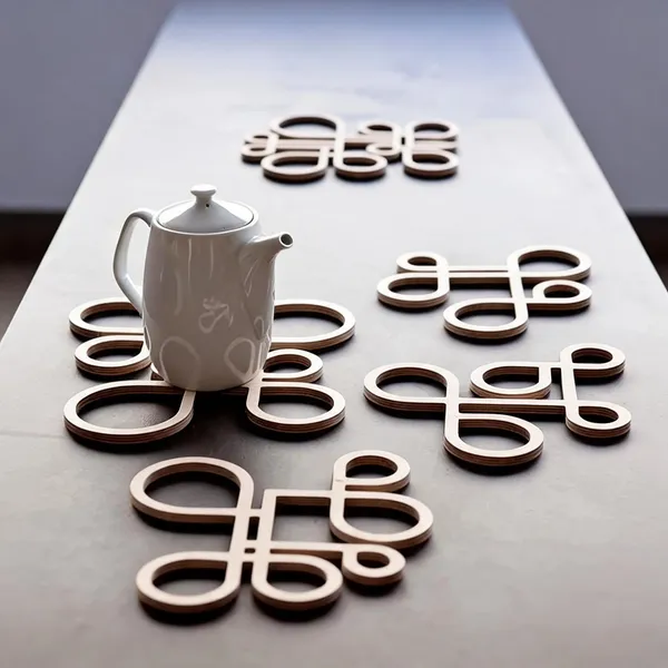 Mdf_Abstract_Loop_Pattern_Trivet_Set