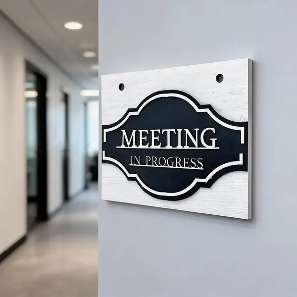 Mdf_Office_Meeting_In_Progress_Wall_Sign