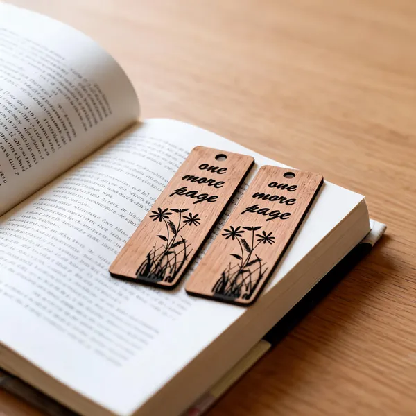 Mdf_Floral_One_More_Page_Print_Bookmark_Pack_Of_2