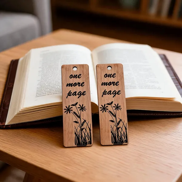 Mdf_Floral_One_More_Page_Print_Bookmark_Pack_Of_2