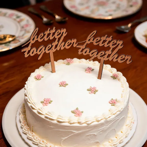 Mdf_Romantic_Better_Together_Cursive_Cake_Topper_Pack_Of_2