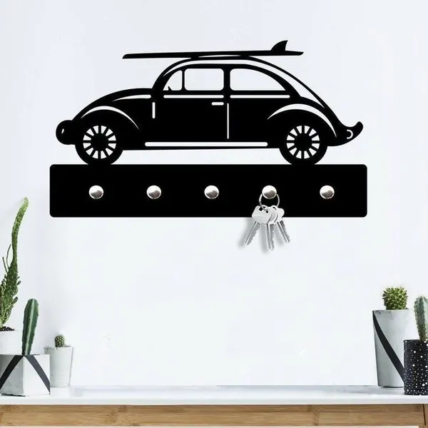 Metal_Car_Wall_Mounted_Key_Holder