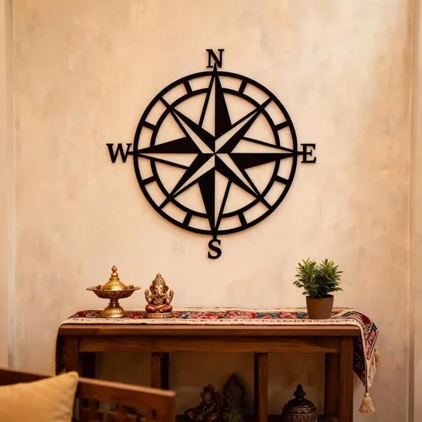 Mdf_Modern_Geometric_Compass_Rose_Wall_Decor