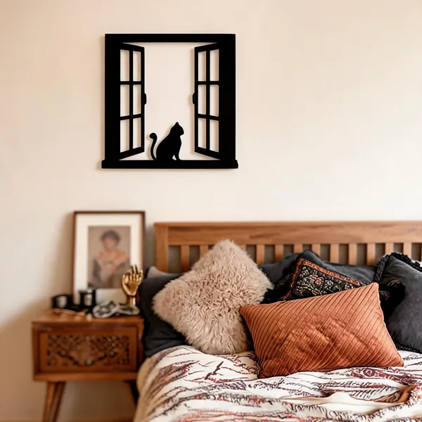 Mdf_Modern_Cat_Silhouette_Wall_Decor