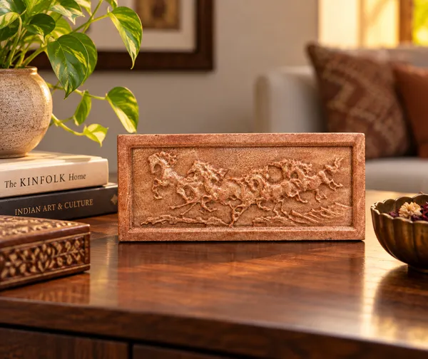 7_horse_Stone_Traditional_Figurative_Relief_Decorative_table_decor