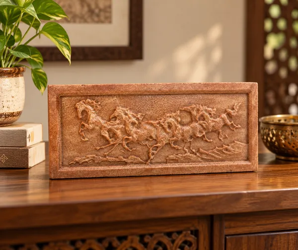 7_horse_Stone_Traditional_Figurative_Relief_Decorative_table_decor