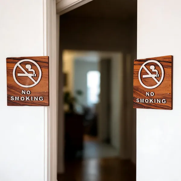Mdf_No_Smoking_Symbol_Wall_Sign_Pack_Of_2