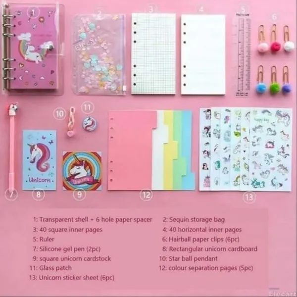 Diy_Unicorn_Notebook_Set