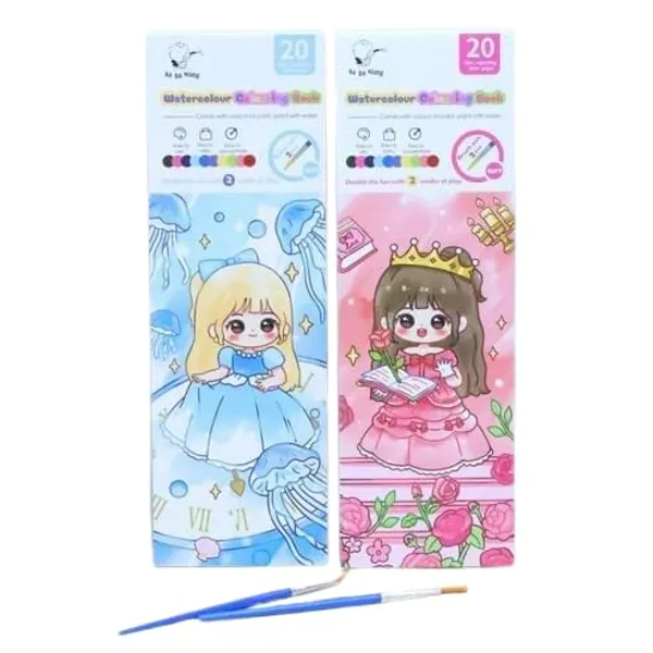 Watercolor_Coloring_Book_Set_With_Brushes_And_Paints