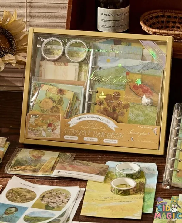 Van_Gogh_Scrapbooking_Supplies_Kit_With_Binder_Notebook