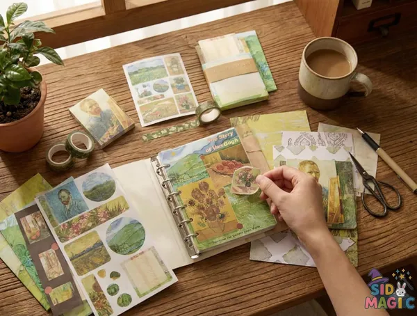 Van_Gogh_Scrapbooking_Supplies_Kit_With_Binder_Notebook