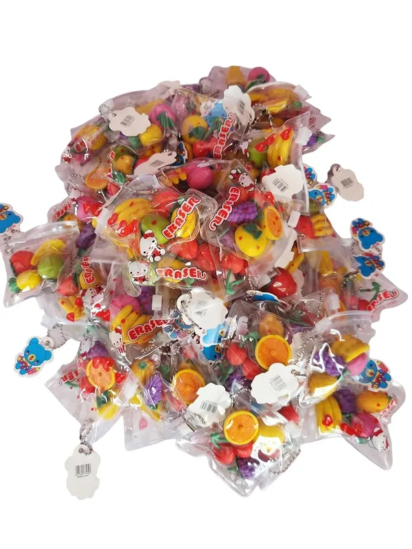 Mini_3d_Fruit_Erasers_With_Keychain_Clips