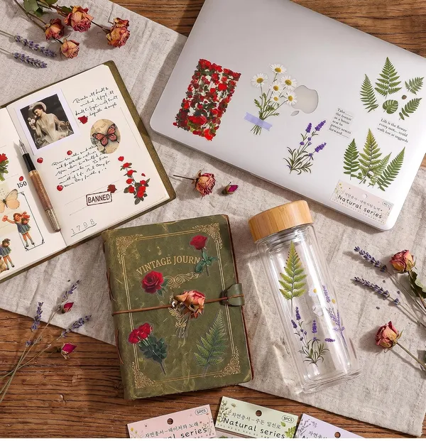 Transparent_Botanical_Stickers_For_Scrapbooking