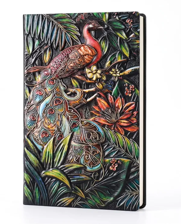 Embossed_Peacock_Journal
