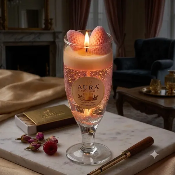 Glass_Festive_Layered_Pink_Cream_Berry_Scented_Candle_Set_Of_2