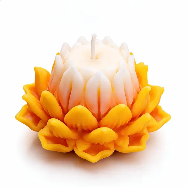 Wax_Festive_White_Yellow_Orange_Lotus_Scented_Candle_Set