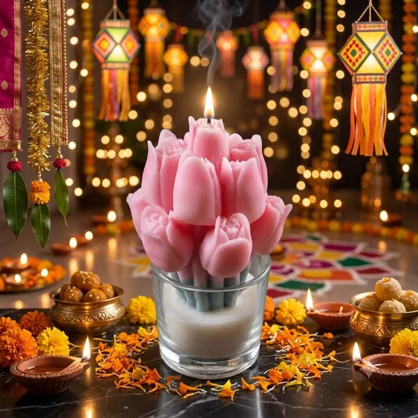 Wax_Glass_Festive_Pink_Lotus_Floral_Scented_Candle_Set