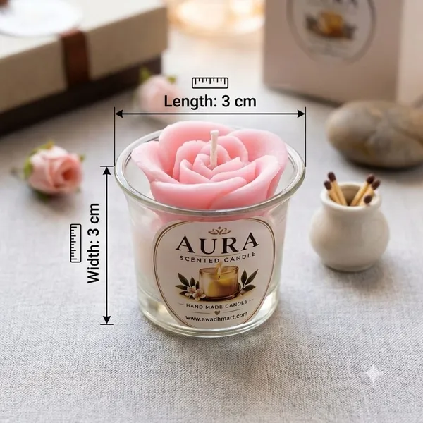 Glass_Festive_Rose_Shaped_Pink_Scented_Candle_Set_Of_2