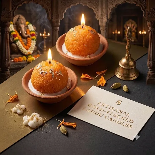Wax_Festive_Gold-Flecked_Laddoo_Scented_Candle__Set_Of_4