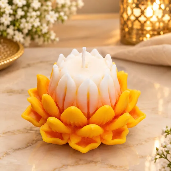 Wax_Festive_White_Yellow_Orange_Lotus_Scented_Candle_Set
