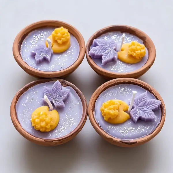 Wax_Festive_Lavender_Floral_Terracotta_Bowl_Scented_Candle_Set_Of_4