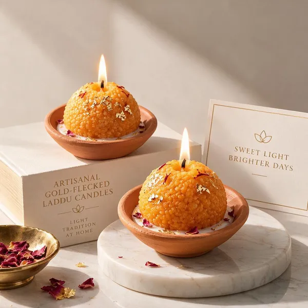 Wax_Festive_Gold-Flecked_Laddoo_Scented_Candle__Set_Of_4