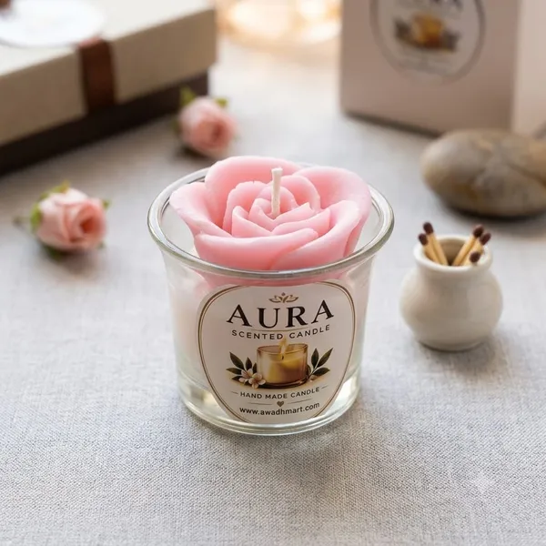 Glass_Festive_Rose_Shaped_Pink_Scented_Candle_Set_Of_2