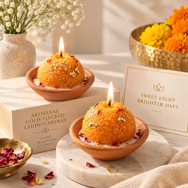 Wax_Festive_Gold-Flecked_Laddoo_Scented_Candle__Set_Of_4